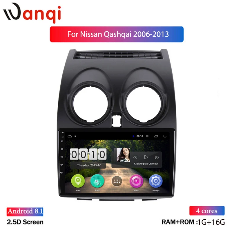 

9 inch IPS 2.5D Car Multimedia Video Player GPS Navigation Android 8.1 Auto Radio For Nissan Qashqai 2006-2013