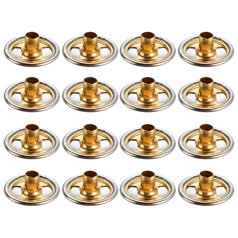 New Arrival 1Set 62pcs Metal Steel Boat Cover Canvas Snap Fastener Repair Kit SL Marine Hardware Accessories