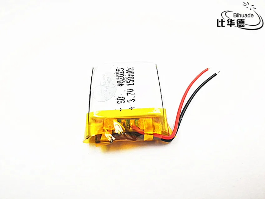 2pcs/lot Good Qulity 3.7V,150mAH,40 Polymer lithium ion / Li-ion battery for TOY,POWER BANK,GPS,mp3,mp4