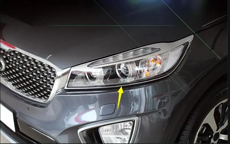 15-17 для kia sorento Передняя и задняя фара Декоративная полоса декоративная рамка
