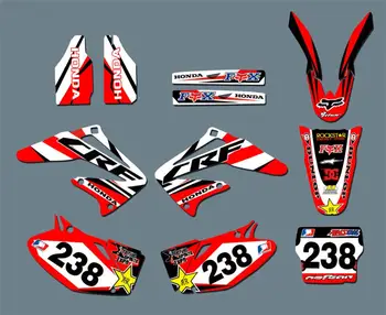 

Graphic Background Decal Sticker for Honda CRF250R CRF250 2002-2004 CRF250R CRF250 2003 2004