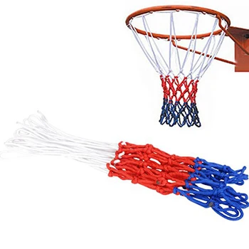

Basketball Hoop Mesh Professional Standard 12 Hoop Nylon Three Color Basketball Mesh Indoor Outdoor Universal Basketball Sports