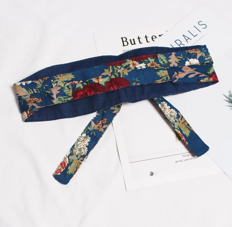 [EWQ] весенне-летнее Новое лоскутное платье с принтом и бантом на шнуровке, женское платье с регулируемой талией и поясом AE39009