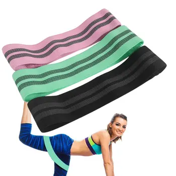 

1PC Hip Band elastic band Yoga Resistance Band Wide Fitness Exercise Legs Band Loop For Circle Squats Training Anti Slip Rolling
