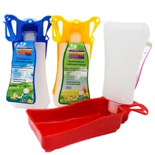 Спортивная бутылка для воды для путешествий с крышкой для собак, бутылка для питья на открытом воздухе, портативная бутылка для воды, бутылка для воды