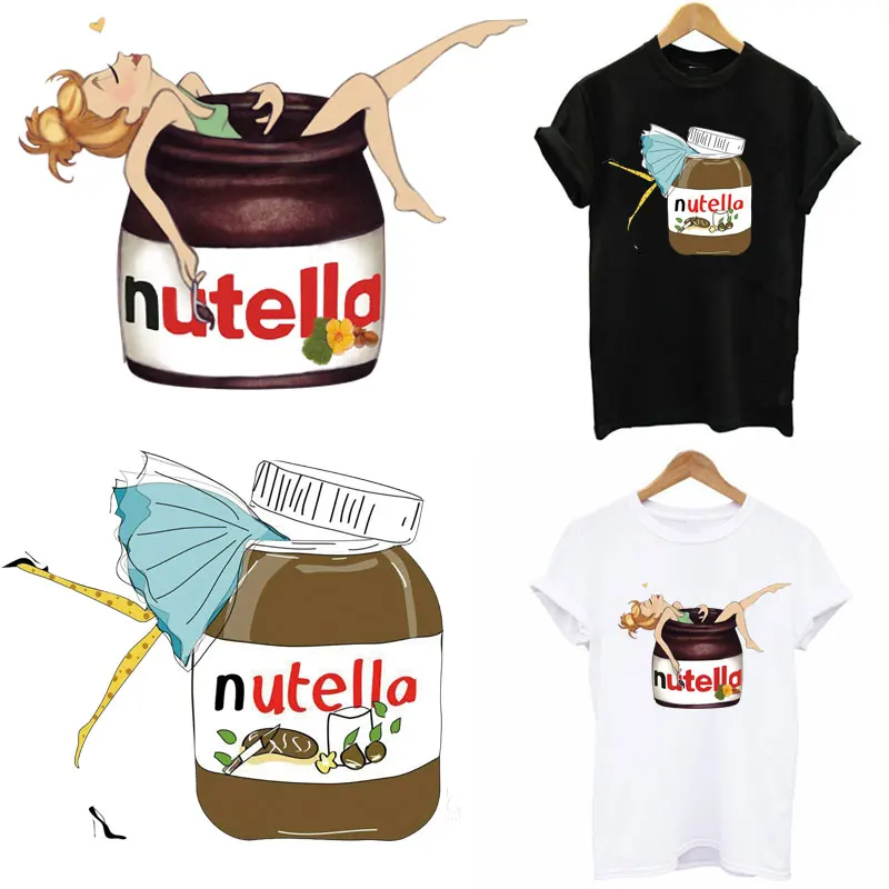 Нашивки Nutella с едой приклеиваемые утюгом для одежды самостоятельной стирки