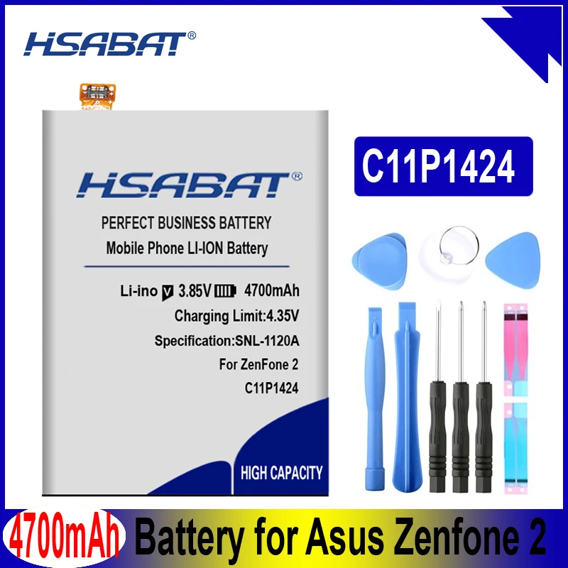 HSABAT 4700mAh батареи C11P1424 для Asus Zenfone 2 Батарея ZE551ML ZE550ML 5,5 дюймов Z00AD Z00ADB Z00A Z008D телефон Батарея