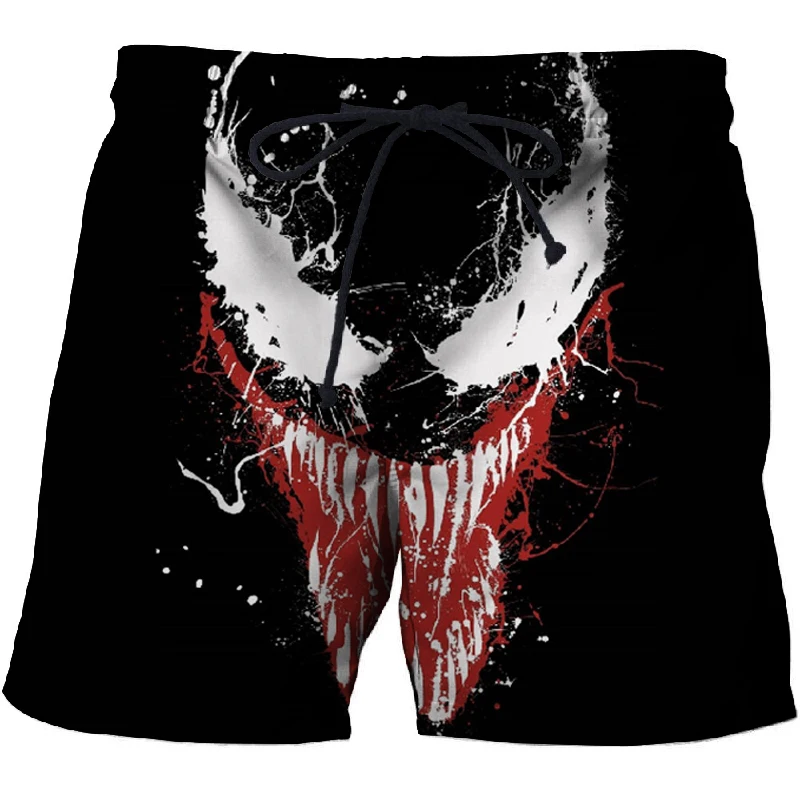 

2019 men shorts 3d Printed Venom Shorts for Men Women Summer Beach Shorts Cool Short Trousers Comfortable Streetwear Unisex