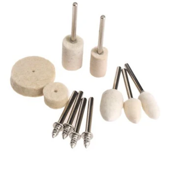 

129pcs Wool Polishing Wheel Set Kit Soft Buffing Mixed Grinding Waxing