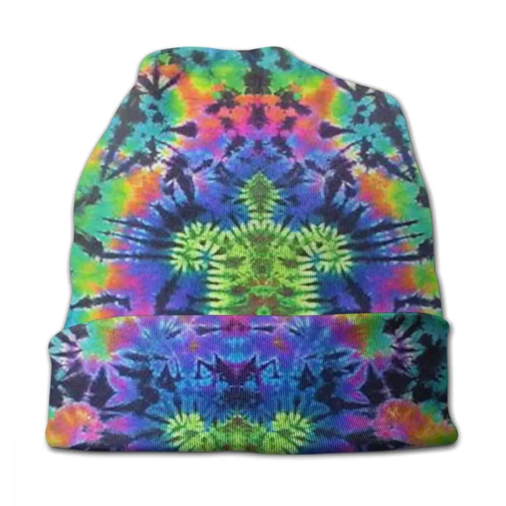 Tie Dye черепаха унисекс взрослая Повседневная шапочка уличная ветрозащитная вязаная Лыжная шапка с рукавом Skully Beanies