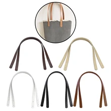 

2pcs PU Leather Tote Bag Belt Strap Replacement Handbag Handle Detachable DIY Bag Accessory 60cm