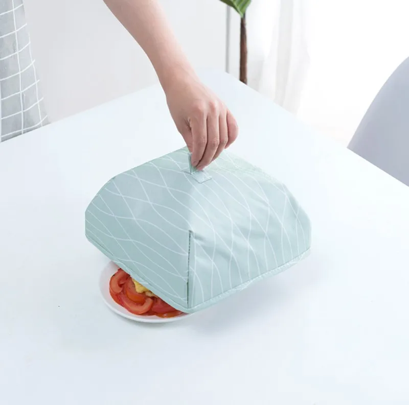 Insulation A S 1 шт., кухонный сложенный сетчатый чехол для еды, анти-муха, москитный зонтик, гигиеническая сетка, Стильная крышка для еды, принадлежности для барбекю, пикника, кухонные принадлежности - Цвет: Insulation A S