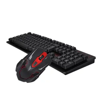 

Wireless Usb Gaming KMouse Keyboard Set for Gamer Laptop Computer 2.4G