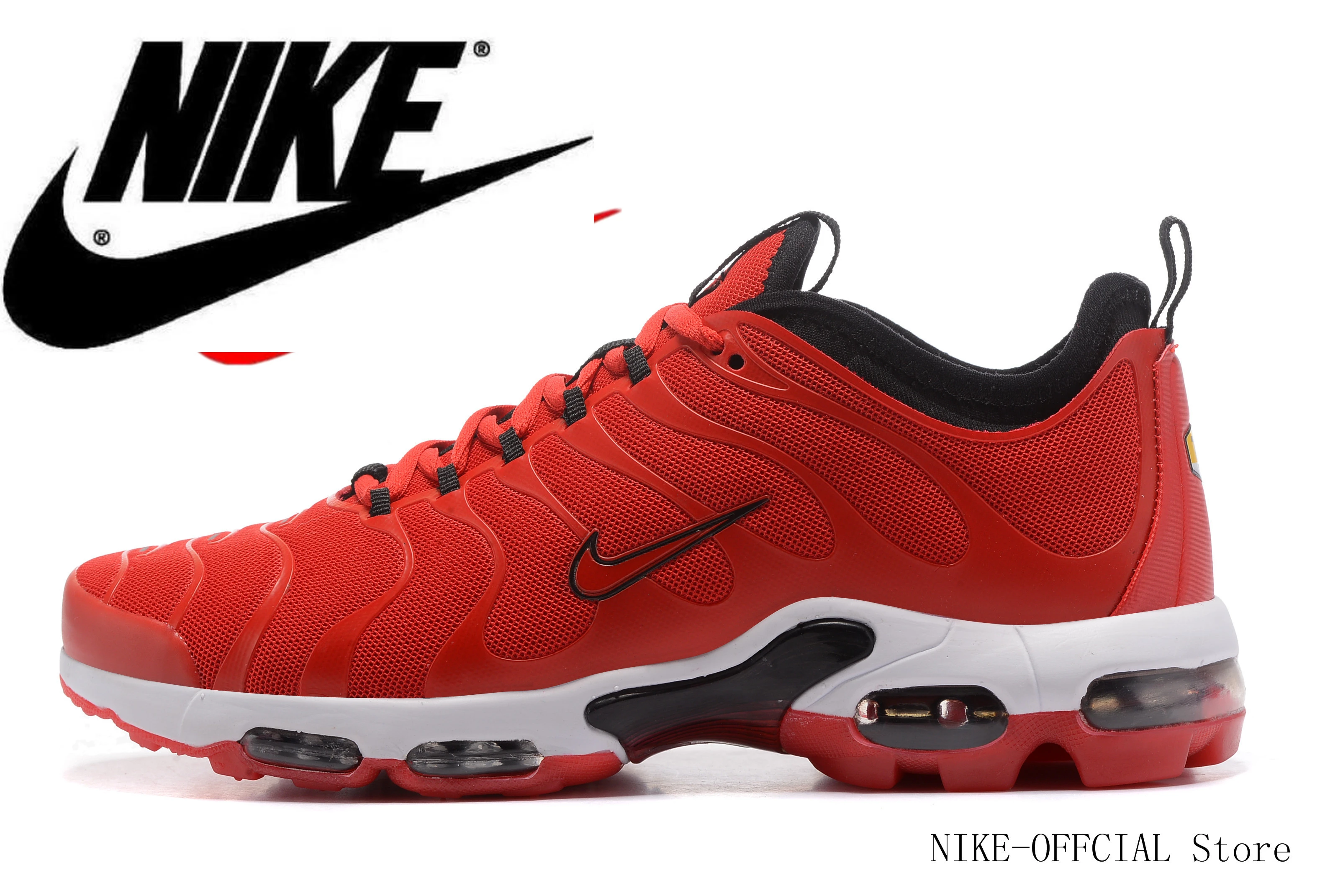 NIKE AIR MAX PLUS TN hombres zapatos cojín de aire respirable tamaño 40 46 negro de bajo|Zapatillas de correr| - AliExpress