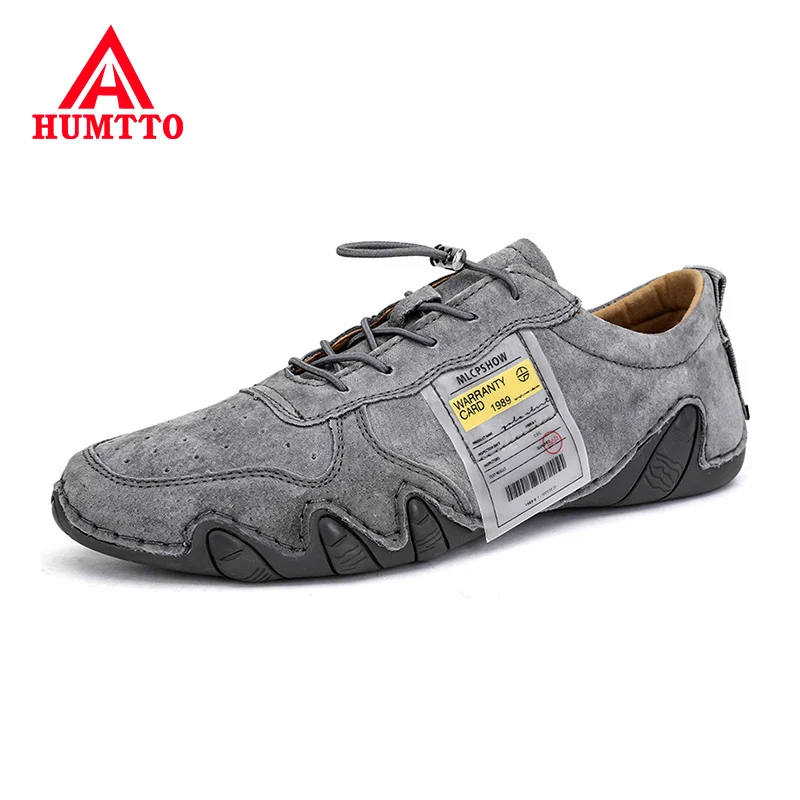

Genuine Leather Adult Casual Shoes Men 2020 Spring Fashion Luxury Brand Non-slip Lace-up Mens Breathable Sneakers Big Size 38-46