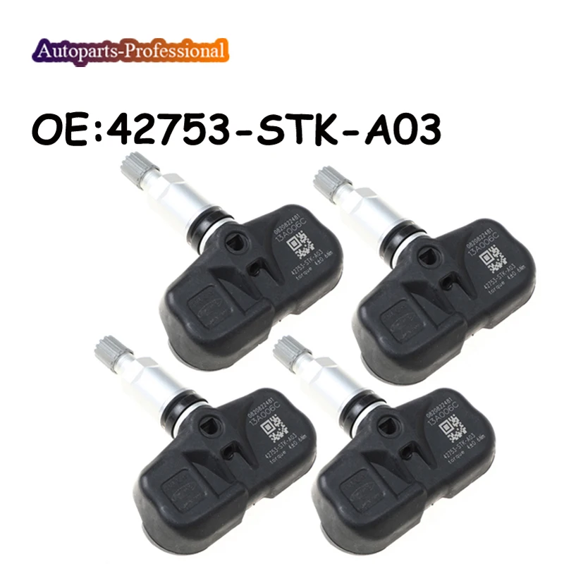 Автозапчасти 42753-STK-A03 42753STKA03 4 шт./лот датчик давления в шинах для Acura MDX Honda Pilot 07-15 TPMS