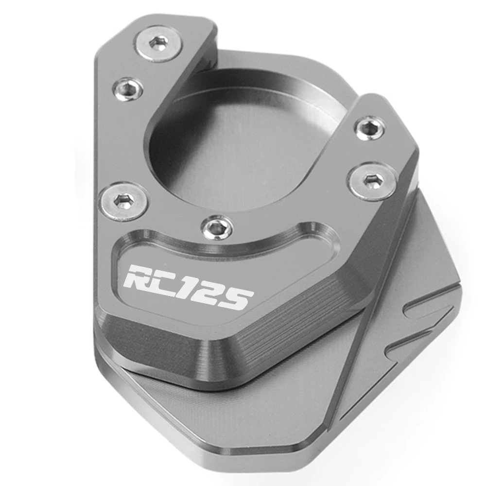 GY-GY-RC125 Аксессуары для мотоциклов с ЧПУ Алюминий мотоцикл подножка сбоку увеличитель для KTM RC125 RC 125 - Цвет: GY-GY-RC125
