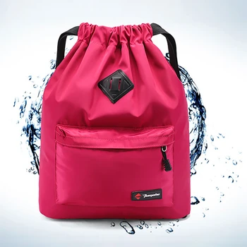 

Drawstring Bag Sports Waterproof Backpack Beach Bag Outdoor Fitness Sport Bundle Pocket Men Women Students 827