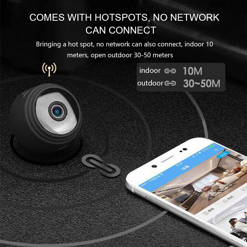 Мини HD 1080P беспроводная WiFi камера для домашней безопасности ИК Ночное Видение IP камера CCTV детектор движения Детский Монитор удаленный монитор