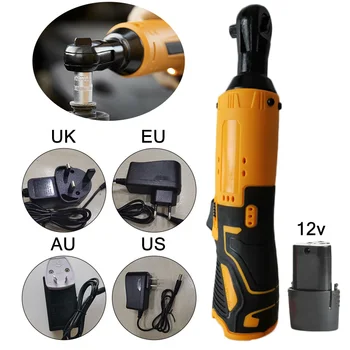 

2020 Cordless Electric Ratchet Wrench 12V Lithium-Ion Battery Charger Kit 3/8" Drive Durable And Practical