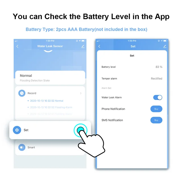 Wifi water leak sensor 5