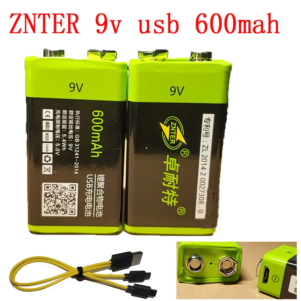 Аккумулятор ZNTER S19 аккумуляторный 9 В 400 мА · ч ч|battery for|battery rcbattery for rc |