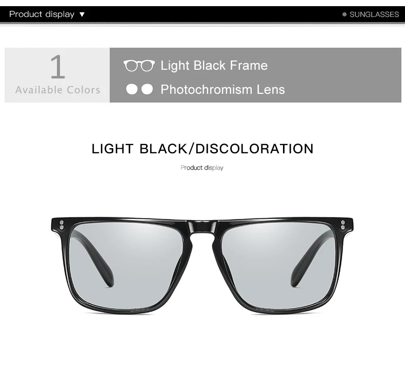 YOK'S мужские фотохромные поляризационные солнцезащитные очки с мраморными чернилами и зеброй, интеллектуальные хамелеоны, Новые квадратные очки для вождения H1376
