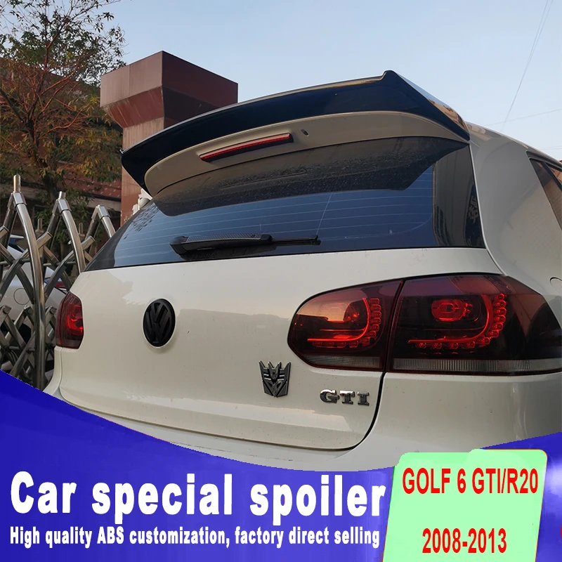 2008-2013 Per Volkswagen Vw Golf 6 Mk6 Gti R Spoiler Lunotto Posteriore Spoiler Sul Tetto Vw Golf Spoiler Posteriore Per Volkswagen Golf 6 Gti/R20