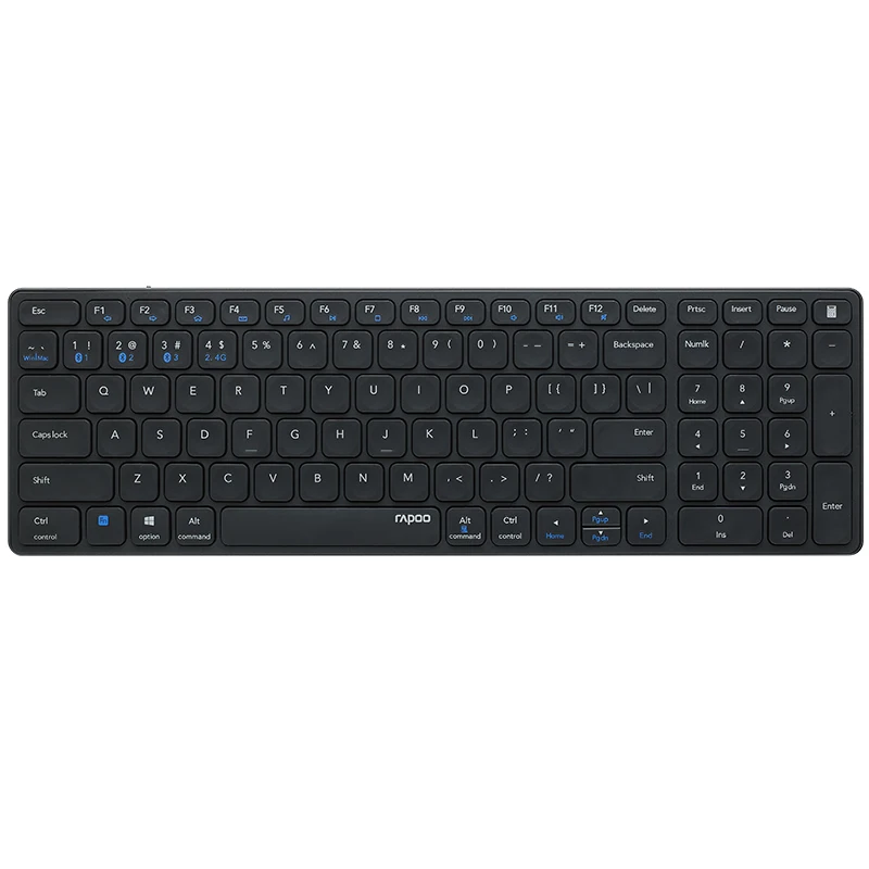 Rapoo E9350G Rechargeable Multi-Mode Wireless Keyboard 99 Keys Switch between BT5.0/BT3.0/2.4G for Mac Windows mini keyboard pc Keyboards