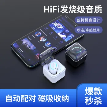 

Single Ear Mini Wireless Bluetooth Headset 5.0 Call with Charging Bay Sports Mono In-ear