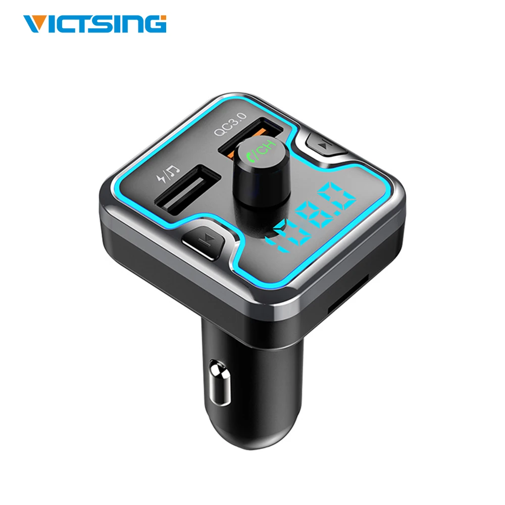 VicTsing Bluetooth 5 0 автомобиля Беспроводной FM передатчик QC 3 Радио приемник адаптер с