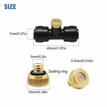 

42pcs Nozzles Irrigation Misting Kit Cooling System Accessories Garden