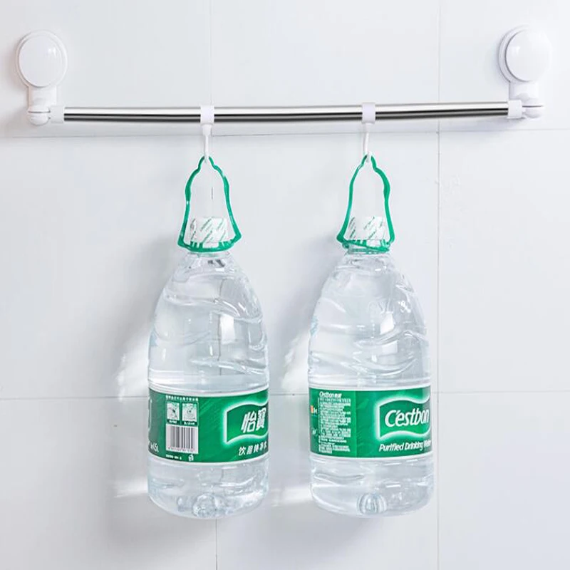 Stainless Steel Towel Rack Wall Mounted Suction cup Towel Hanger Bathroom Bar Shelf Roll Holder Hanging Hook Shoes Rack