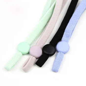 

200pcs 5mm Adjustable Elastic Buckle Band Cord Mask With Core Elastic Ear Band For Breathing Mask DIY Sewing Material Accessory