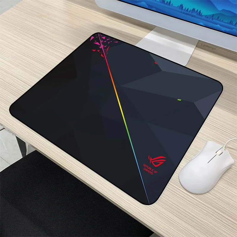 Piccolo Mousepad ASUS Rog tastiera tappeto repubblica di giocatori accessori da gioco tappetino per Mouse Anime Laptop Dywan PC Gamer LOL tappetino da scrivania