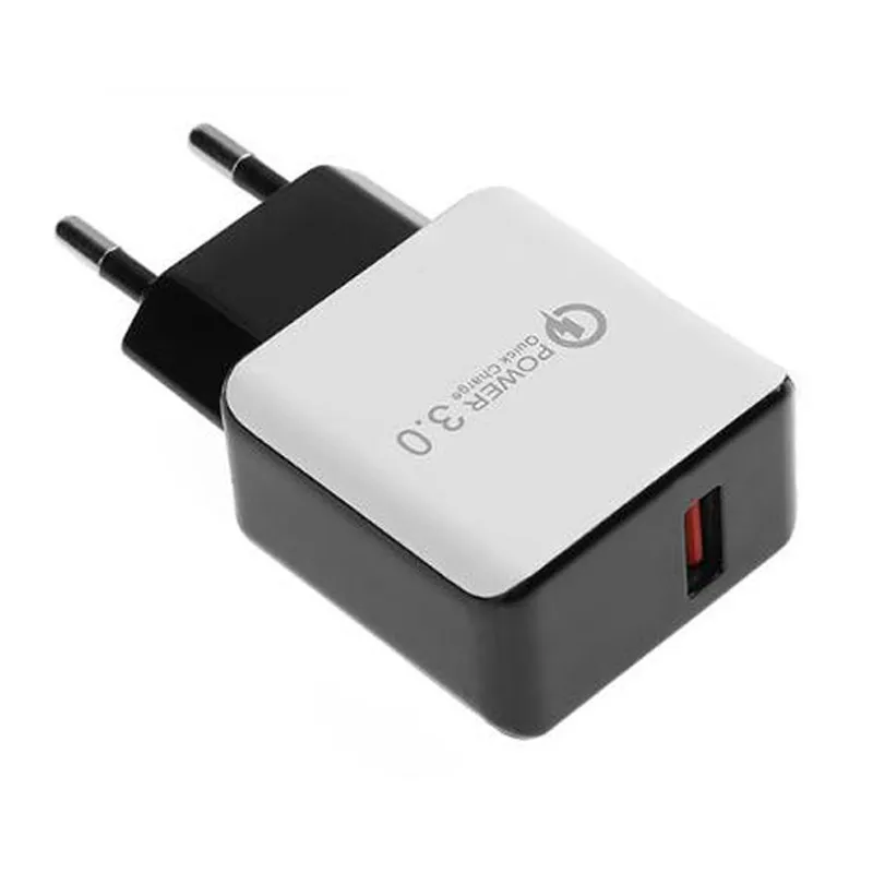 MOSUNX New high quality QC3.0 fast charging USB 5V 3.1A travel wall charger adapter EU plug portable phone | Мобильные телефоны и
