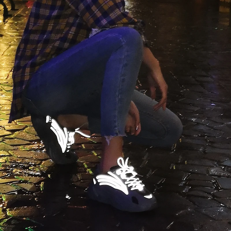 Эксклюзивный дизайн Ночной светоотражающий стиль 700 парные модели плоские мужские и женские кроссовки новые кроссовки для бега женские ультра boosts