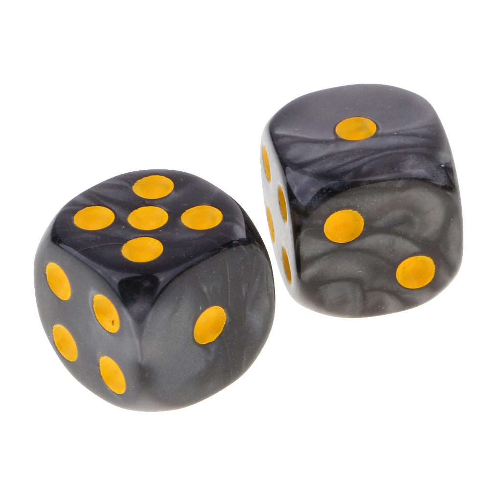 50Pc/Pack Dotted Dice Table Game Die 16mm Dotted for Party Role Playing Game  Parties Board Game Dices Polyhedral Dice 