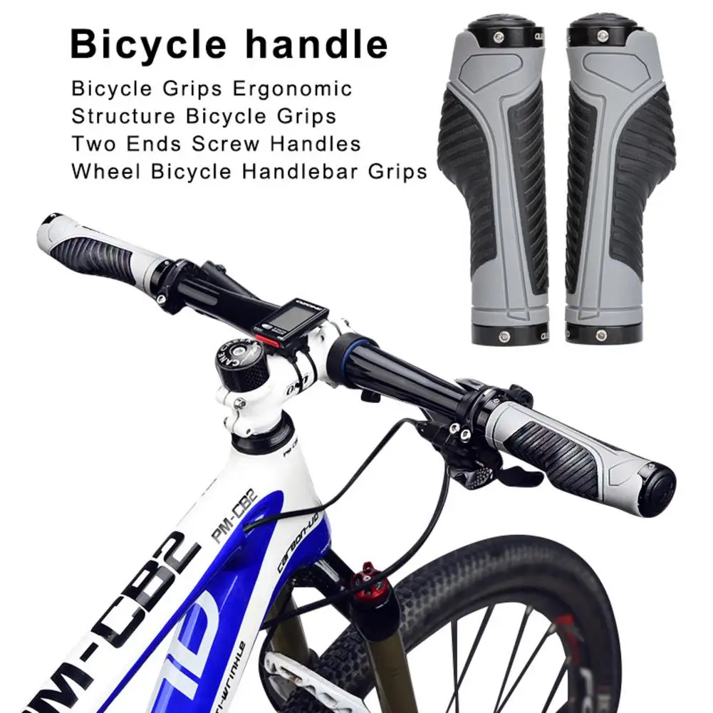 Рукоятки для велосипеда эргономичная конструкция велосипедная рукоятка с двумя концами винтовые Ручки колеса велосипедный руль аксессуары для верховой езды