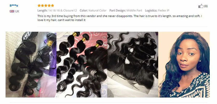 Body发帘 13x4 买家秀