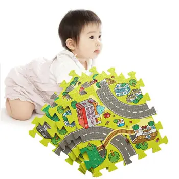

30x30cm Baby Play Mats EVA Foam Cartoon Animal Town Interlocking Floor Pad Kids Crawling Protective Puzzle Carpet
