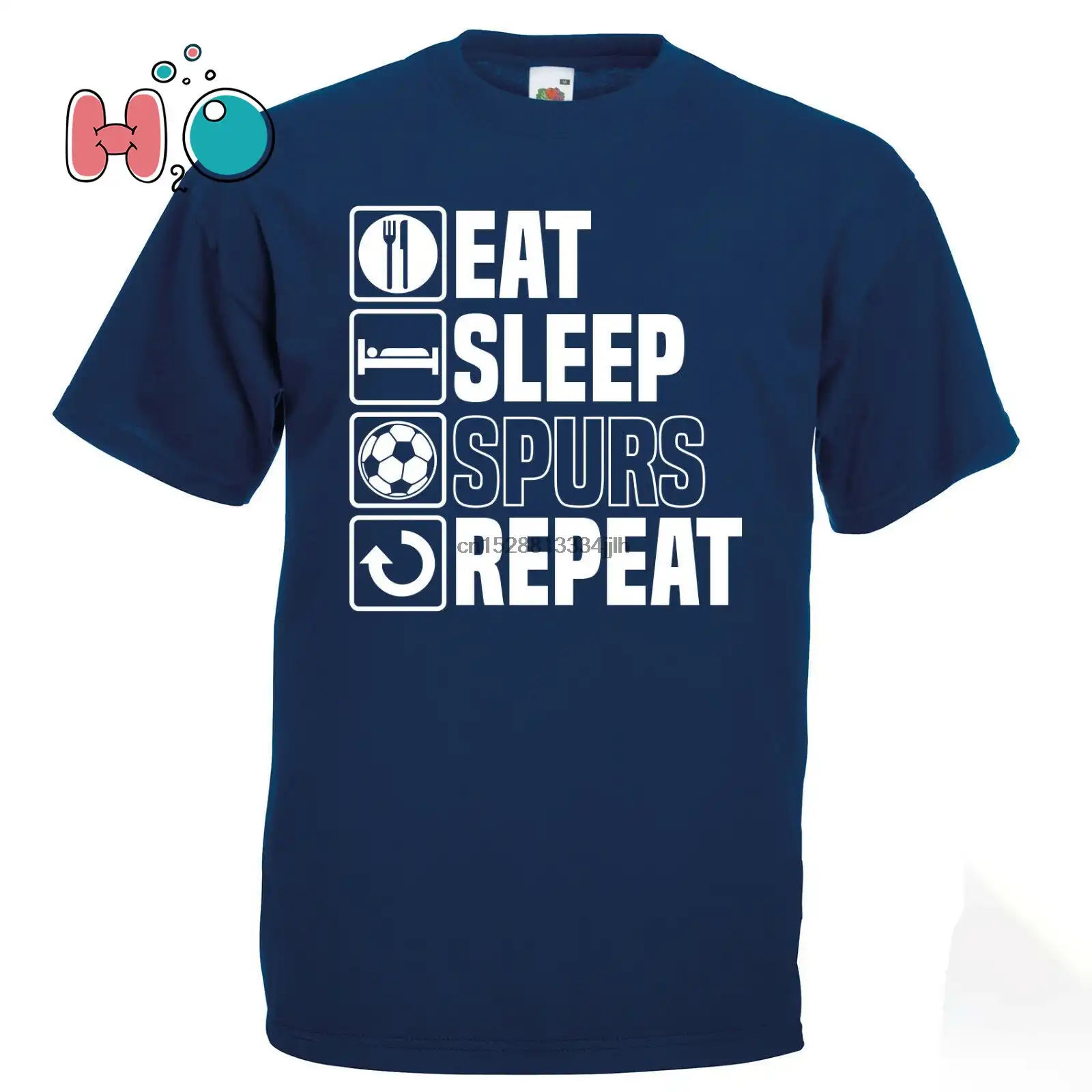 Eat Sleep Шпоры футболка Забавный Футбол отцов подарок на день рождения|Футболки| |