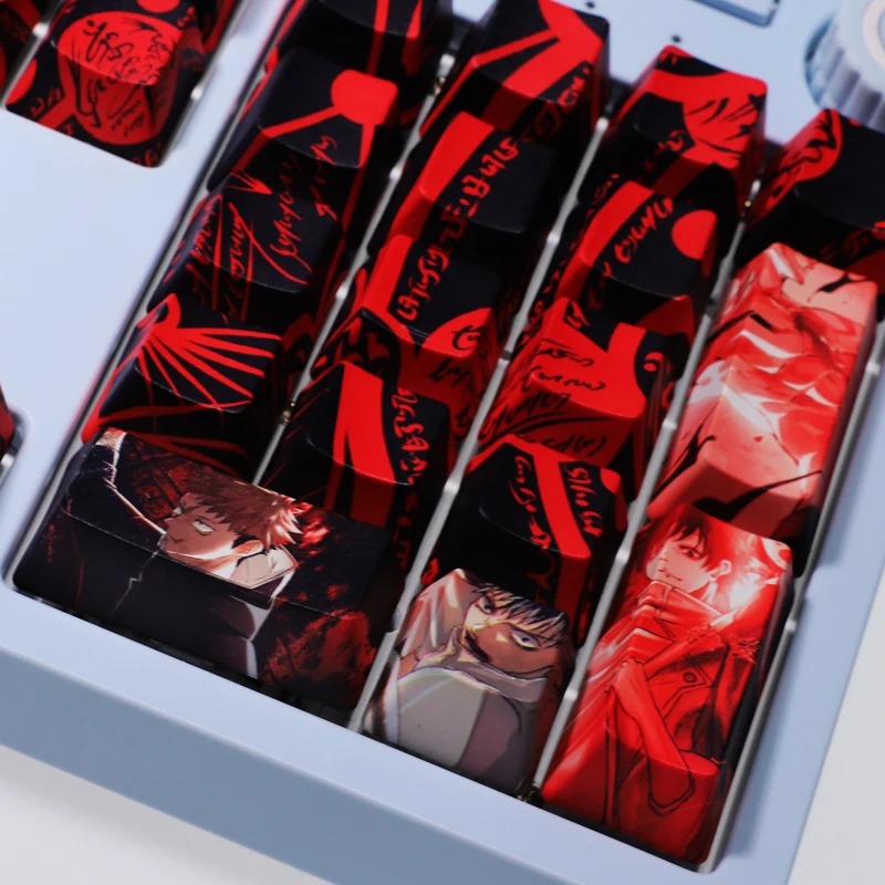 Jujutsu Kaisen Itadori Yuji Keycaps Ű   Ÿ  ÷̾ Cosplay Props Gifts Anime Keycap