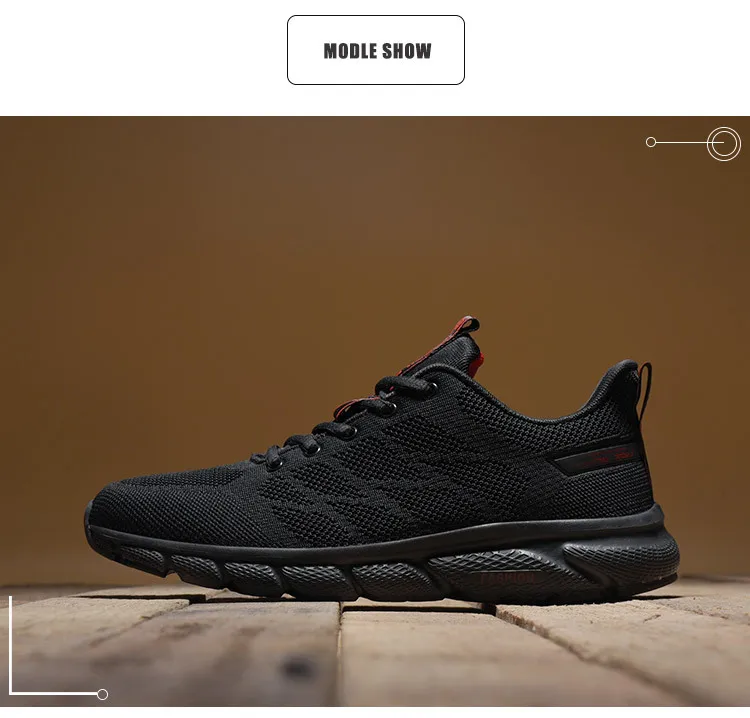 Autumn MEN'S SHOES Lightweight Breathable Fly Woven Running Shoes Men Athletic Shoes Barefoot Ultra-Light nan pao xie Walking Sh