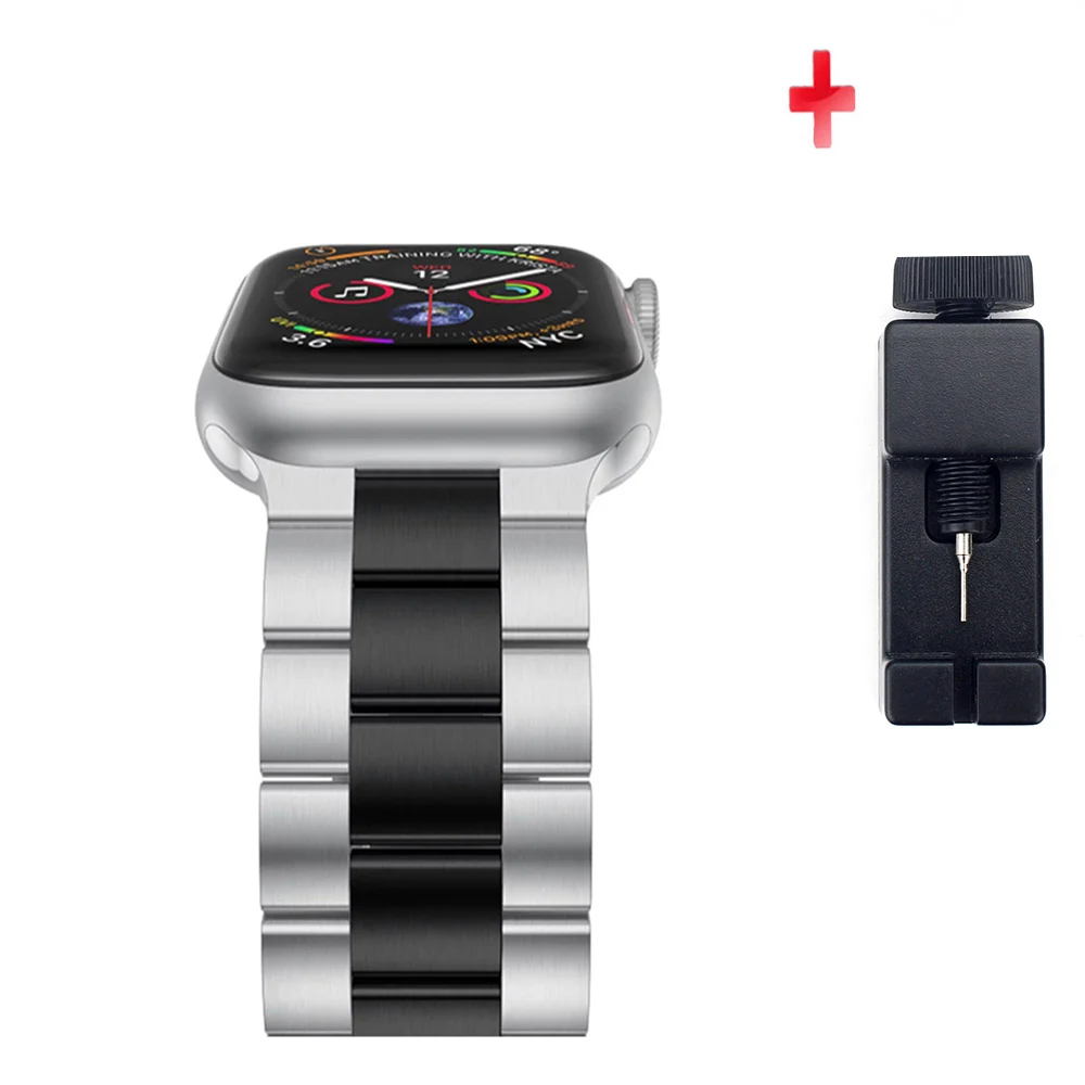 For Apple Watch band strap Series 7/6/5/4/3/2/1 40MM/44MM 41MM/45MM 38/42MM Stainless Steel Band Iwatch metal Replacement Strap For Apple Watch band strap Series 7/6/5/4/3/2/1 40MM/44MM 41MM/45MM 38/42MM Stainless Steel Band Iwatch metal Replacement Strap