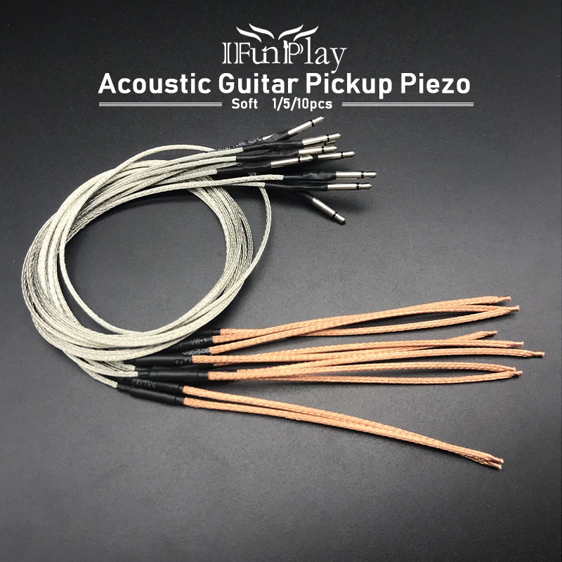 1/5/10pcs Acoustic Guitar Bridge Saddle Piezo Guitar Pickup Soft Piezo