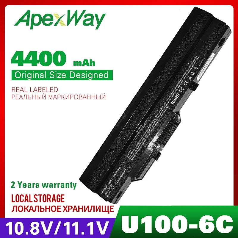 Аккумулятор для ноутбука Msi Wind U90 U100 U210 U230 5200 мАч BTY-S11 3715A-MS6837D1 6317A-RTL8187SE BTY-S12 |