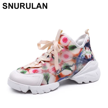

SNURULAN Breathable white women flat shoes with PU faux leather lacing; Novelty spring-fall season; women's fashion shoes