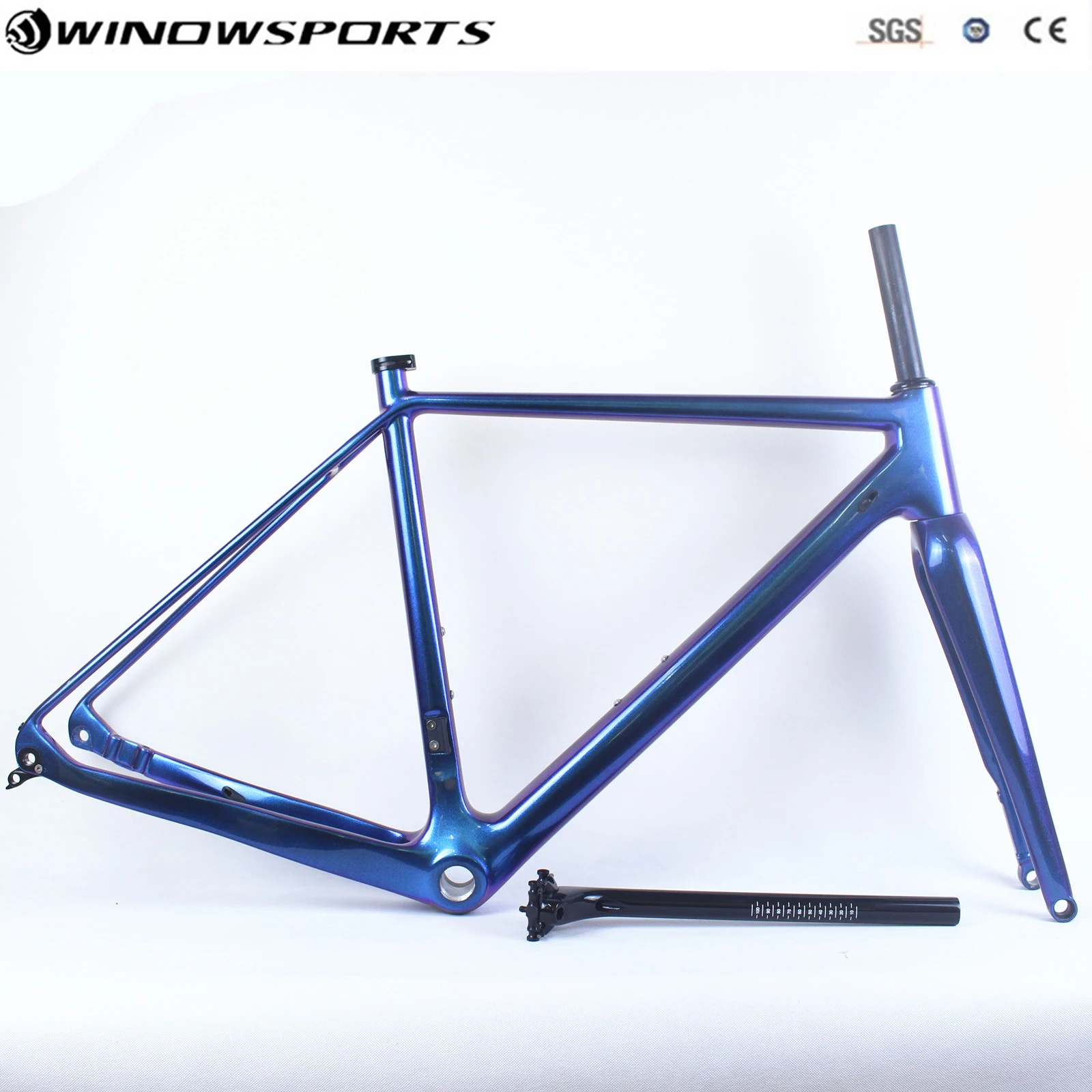 Carbon Gravel Bike Frame Thru Axle 142 