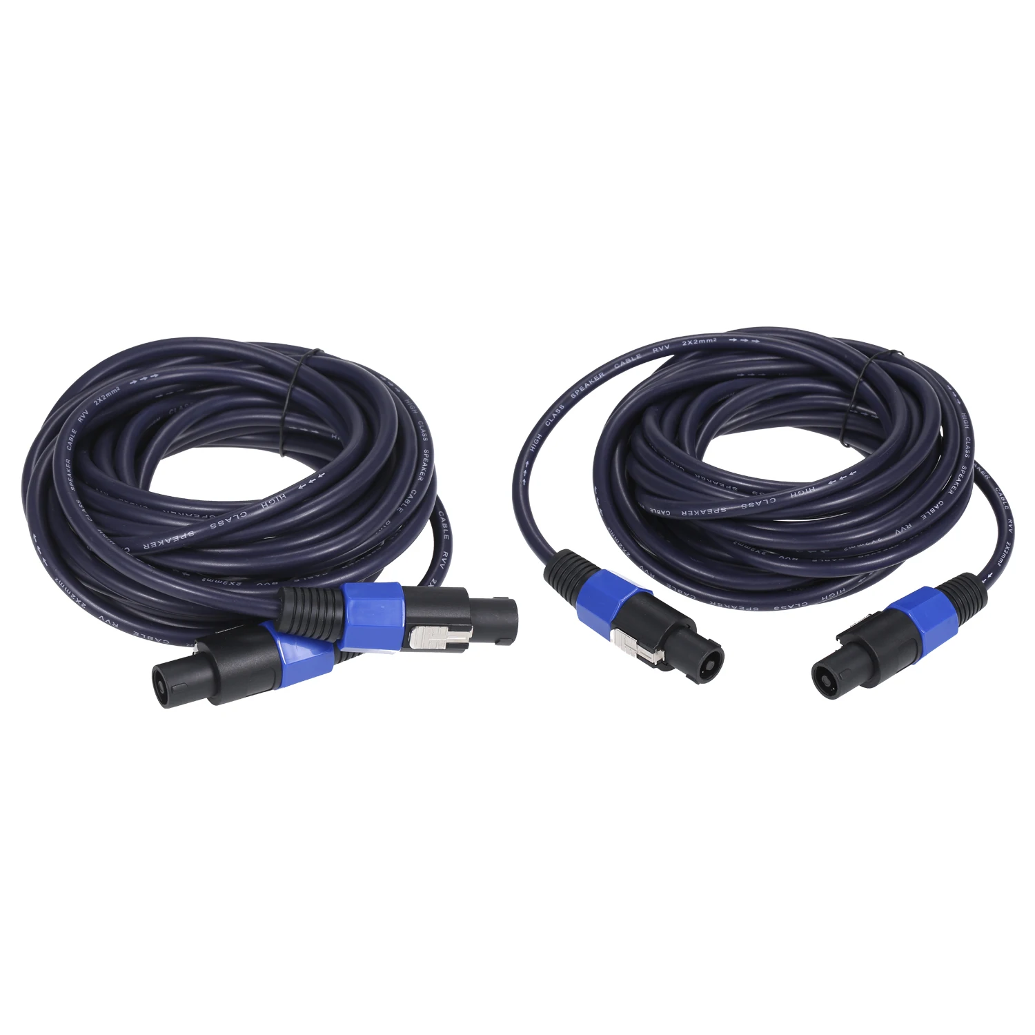 1 пара 25/50 футов 16 awg Мужской кабель для динамика Калибр провод шнур с поворотным